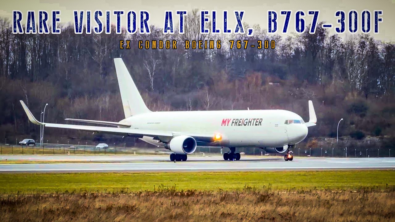Rare Boeing 767-300F (ex Condor) at Luxembourg Airport | ELLX