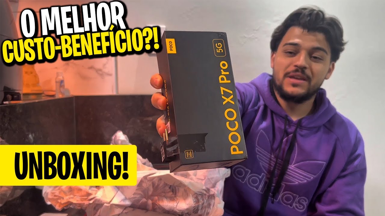📦 UNBOXING POCO X7 PRO – O CELULAR MAIS CUSTO-BENEFÍCIO DE 2025?!