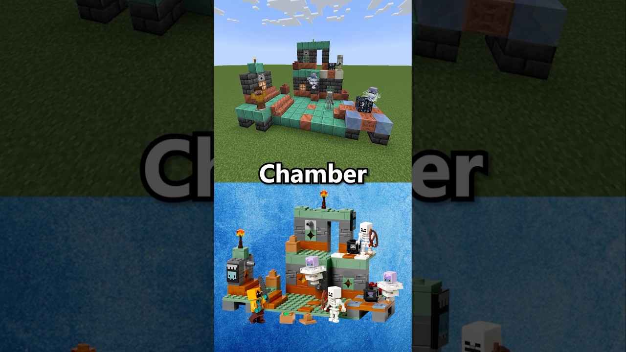 I built Lego Minecraft sets in MINECRAFT!