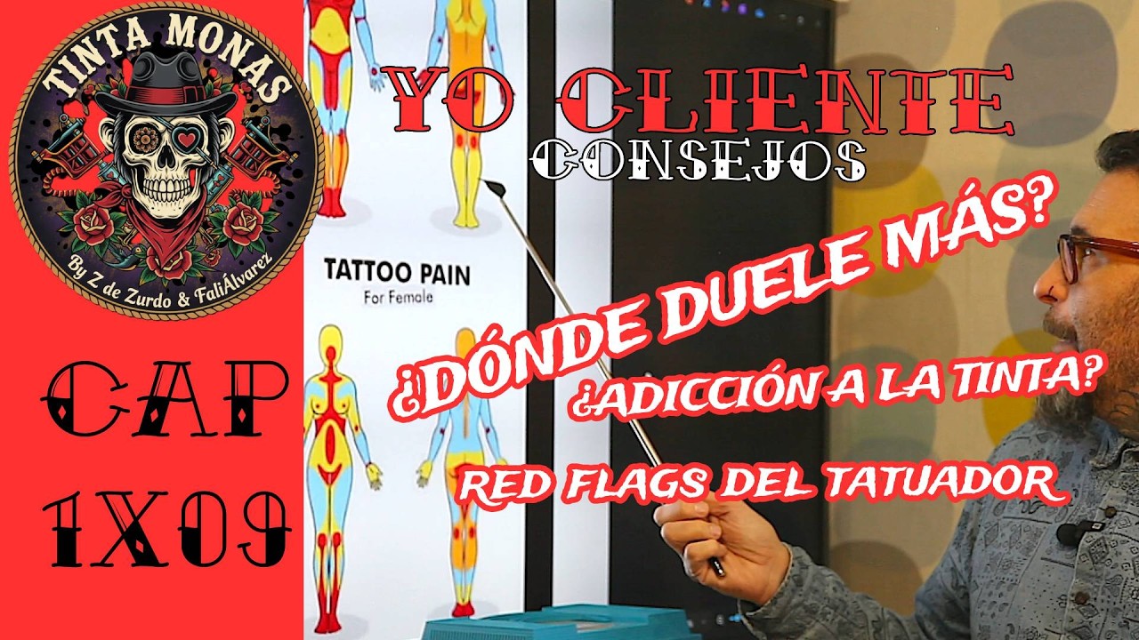 TINTA MONAS 1x09 YO CLIENTE! 🙈 Consejos, tips ☠️ Antes de tatuarte. MAPA DEL DOLOR, RED flags