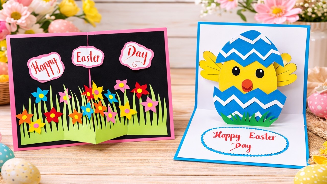 2 Easy DIY Easter Card Ideas 🐣 Pop Up Easter Cards | Easter Crafts | DG Handmade