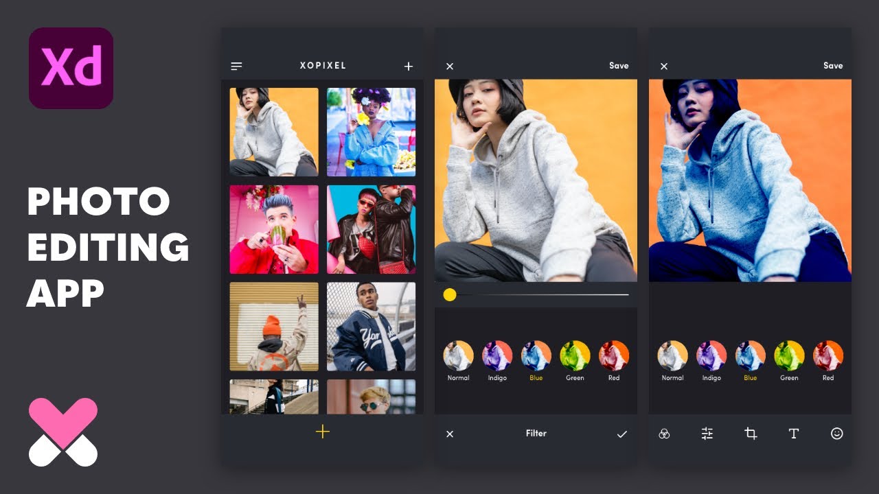 Design & Prototype Photo Editing App in Adobe XD (Part 1 of 2) | XO PIXEL
