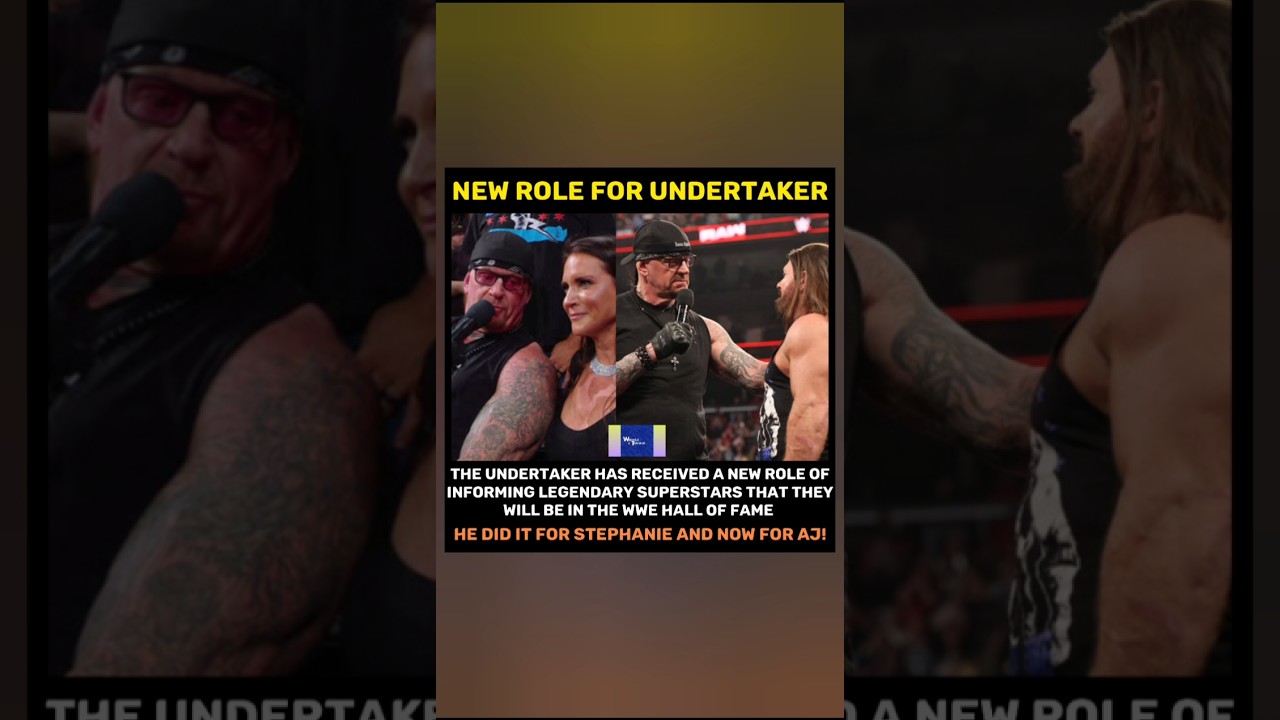 The Undertaker WWE return has a new role after his retirement #theundertaker #wwehalloffame