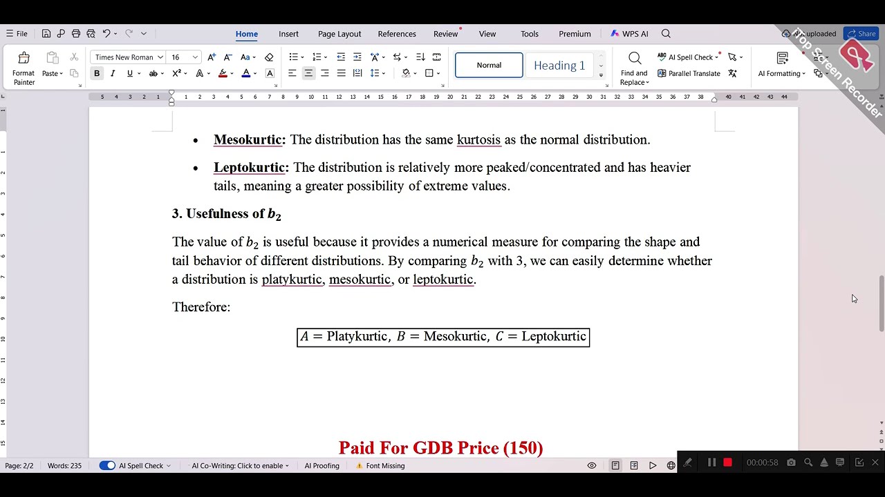 STA301 GDB No 01 Solution 2026  Solution  BY || Virtual Assign Lab ||