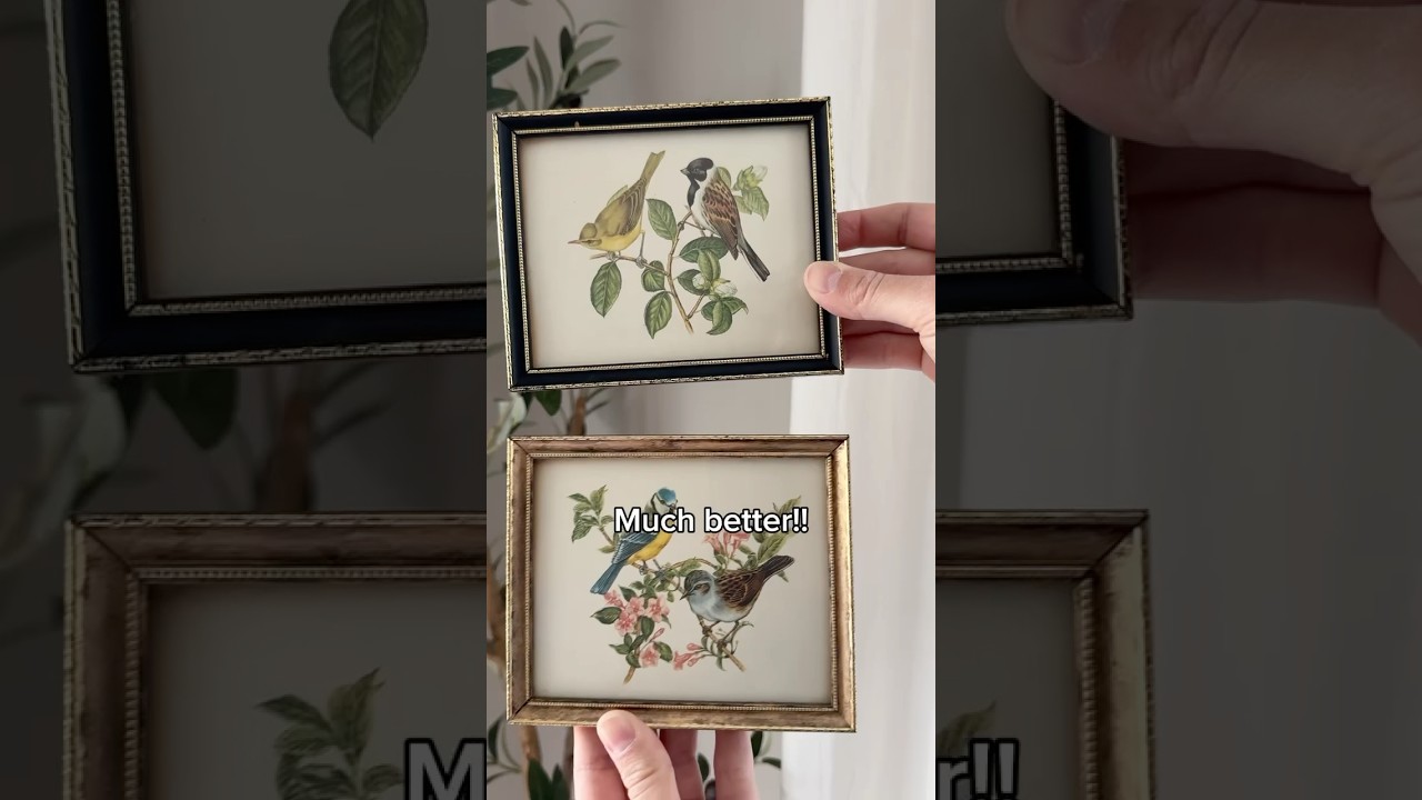 I can’t believe I thrifted these 😍 There’s something special about giving art a new home! 