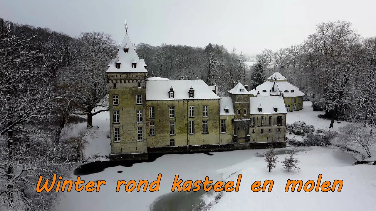Winter rond kasteel en molen.