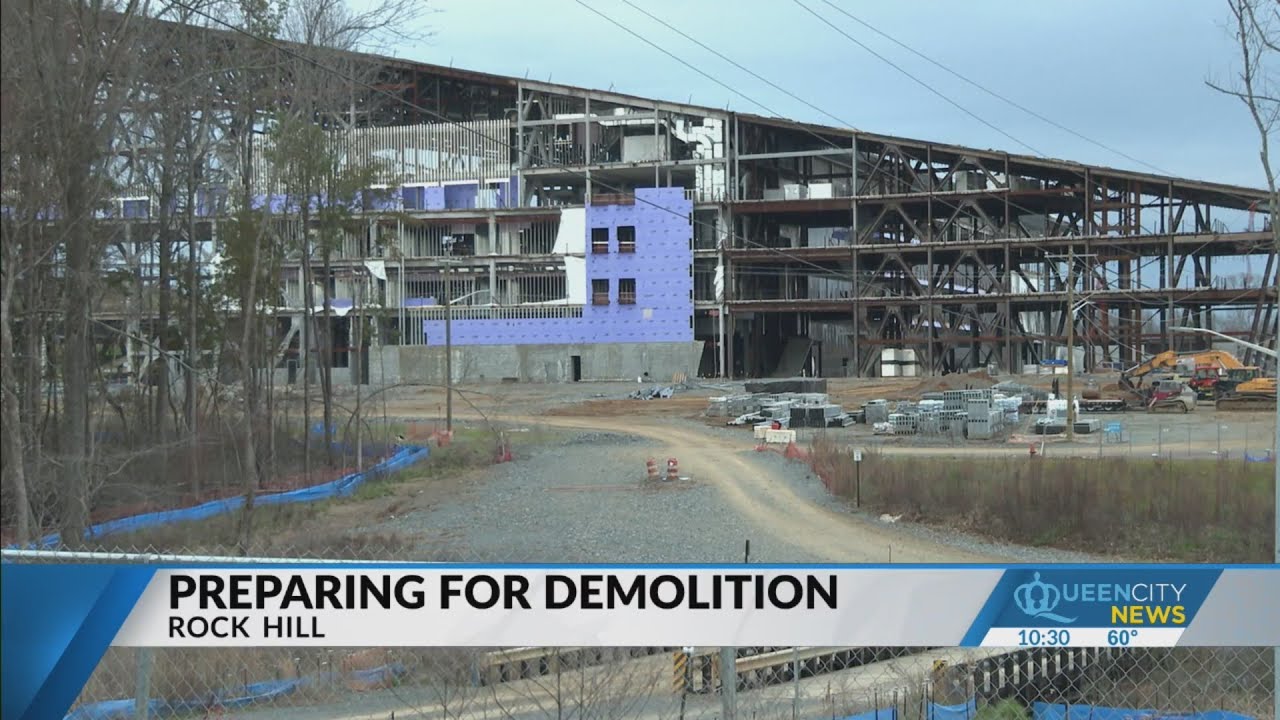 Rock Hill site of failed Panthers practice facility nears demolition