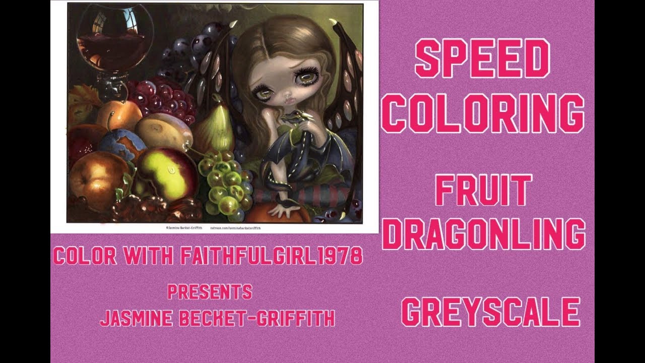 Speed Coloring | Fruit Dragonling Jasmine Becket-Griffith
