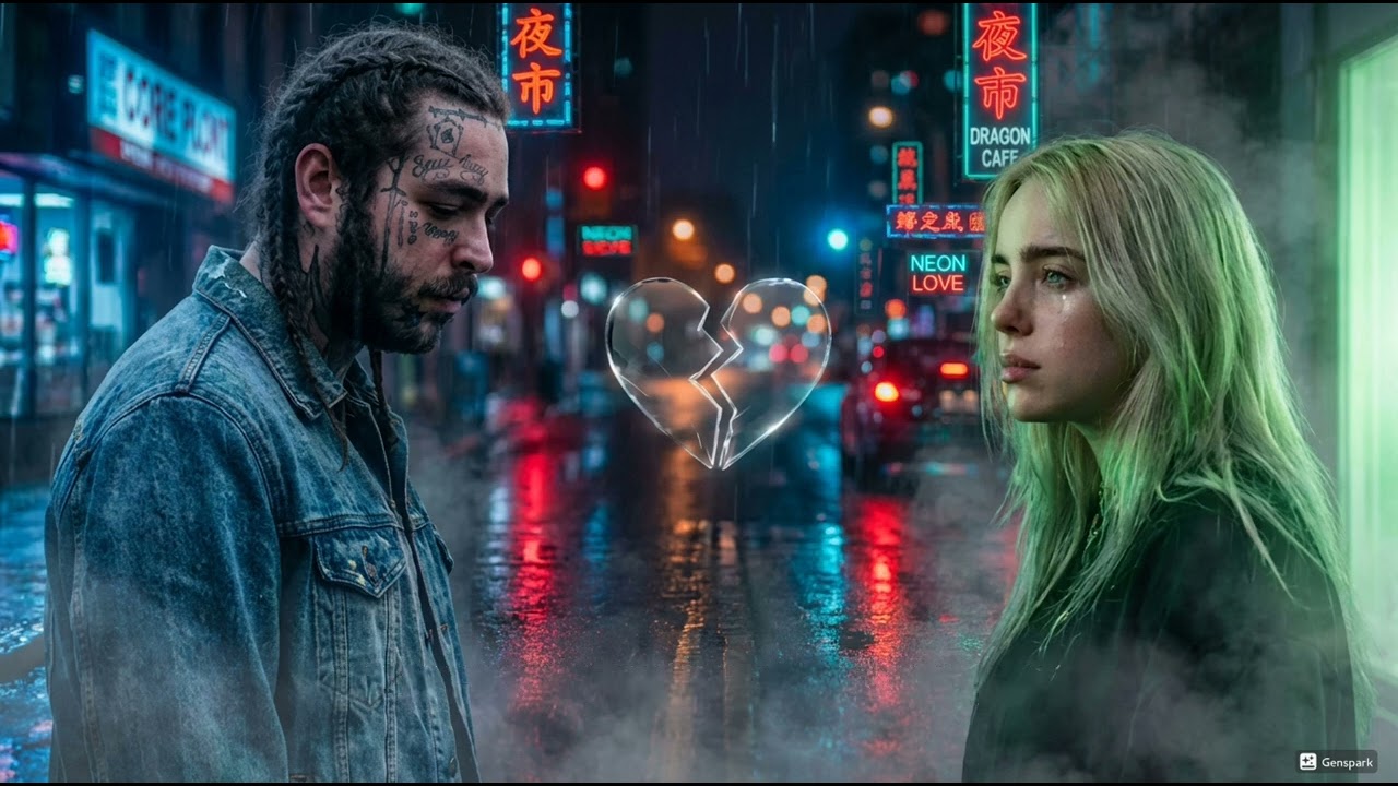 Billie Eilish ft. Post Malone - what's luv ( official lyrics video)