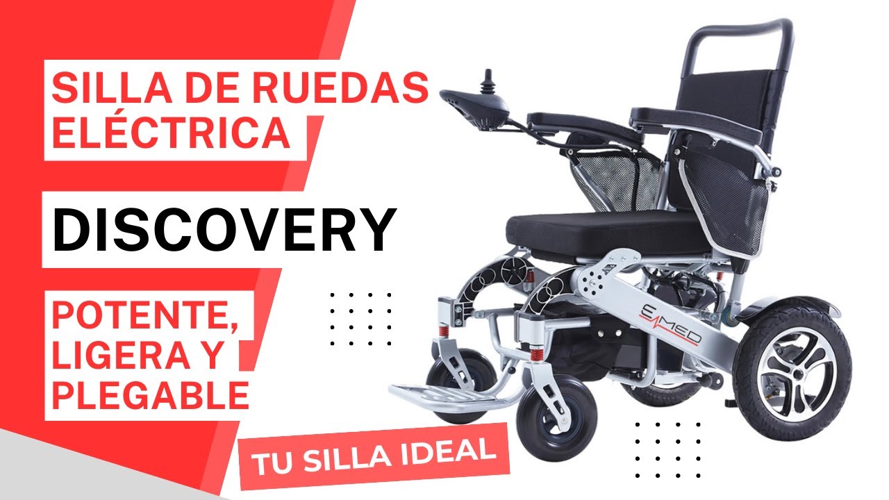 Silla de ruedas eléctrica DISCOVERY | Potente, Ligera y Plegable | Con Control remoto | EMED