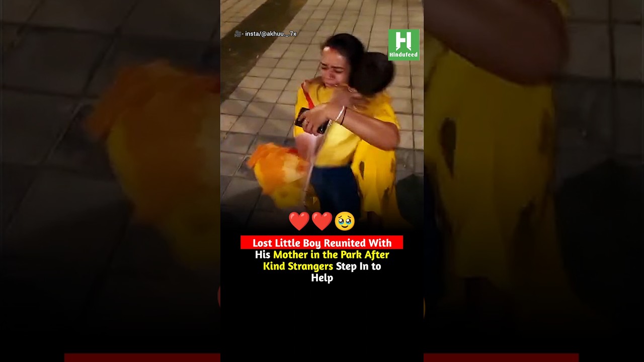 Lost Little Boy Reunited With His Mother in the Park After Kind Strangers Step In to Help