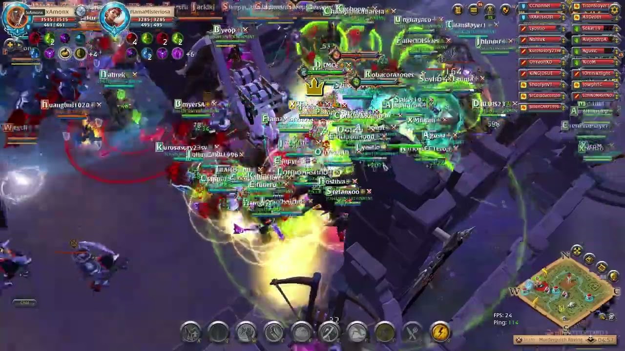 Albion Online ZvZ - Entert4inment vs Demongs Fan [Killing a fcking ego player]