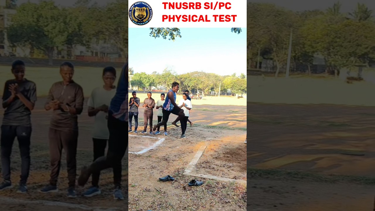 TNUSRB SI/PC PHYSICAL TEST TODAY LONG JUMP YEES ACADEMY KALPAKKAM