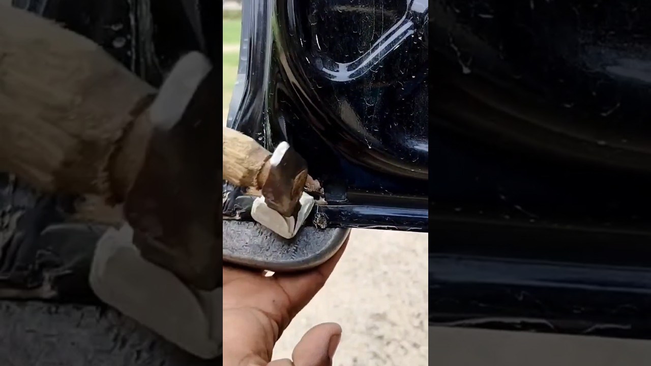 Tata nexon door repair and paint job #shortvideo  😊👏