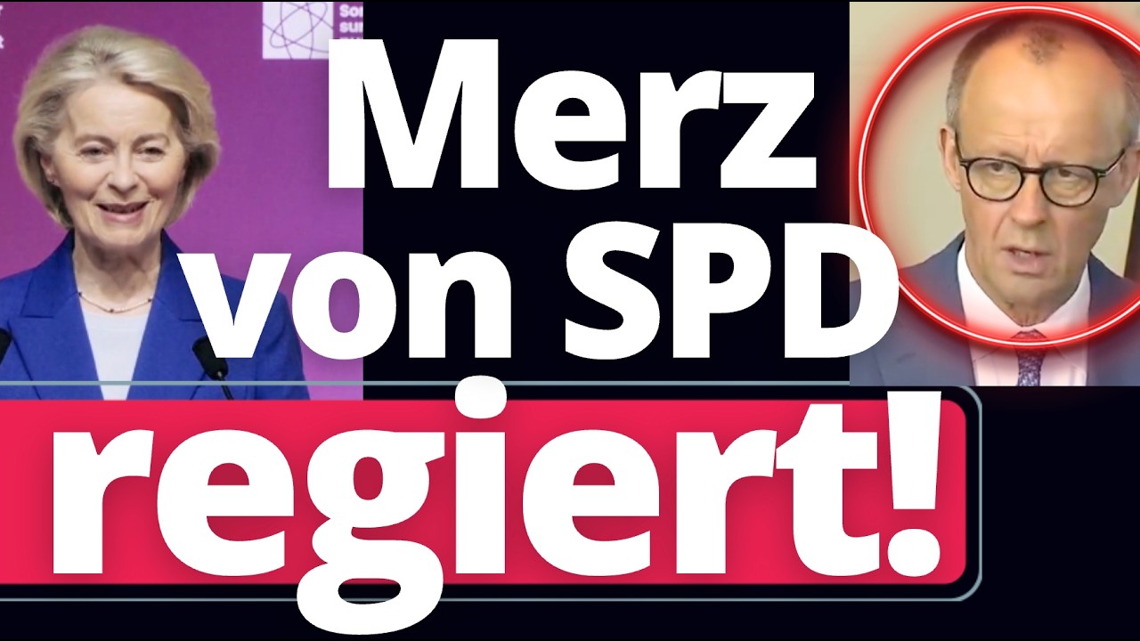 Eil: Von der Leyen zerlegt Merz auf der Bühne!