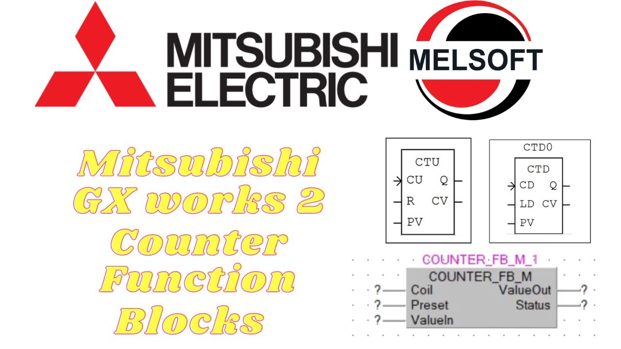 Mitsubishi GX works 2 | Учебное пособие по функциональному блоку счётчика | Пример ПЛК FX0 FX1 FX...