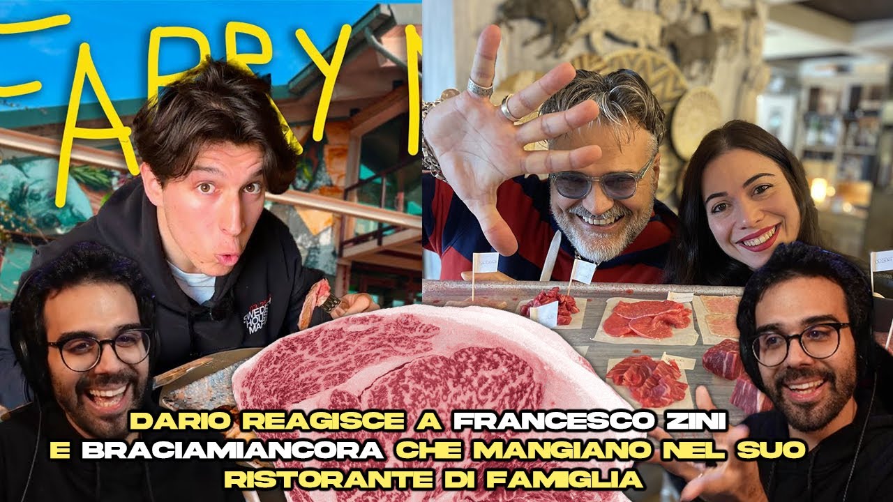 DARIO MOCCIA REAGISCE a FRANCESCO ZINI e BRACIAMIANCORA che MANGIANO nel SUO RISTORANTE di FAMIGLIA