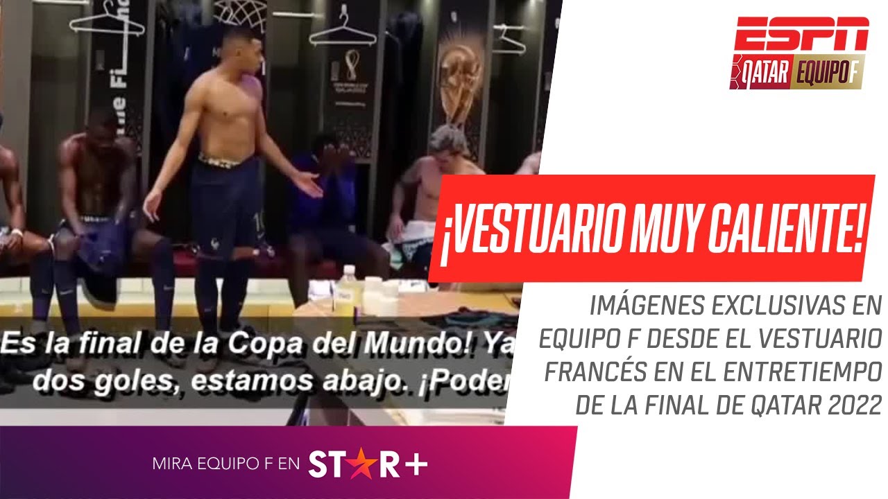 ¡EN EXCLUSIVA! #MBAPPÉ MUY CALIENTE desde el VESTUARIO en el ENTRETIEMPO de la FINAL vs #ARGENTINA