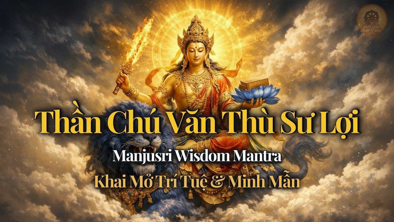 Thần Chú Văn Thù Sư Lợi Bồ Tát ✨ Manjushri Dharani | Khai Mở Trí Tuệ | Om Ah Ra Pa Tsa Na Dhi