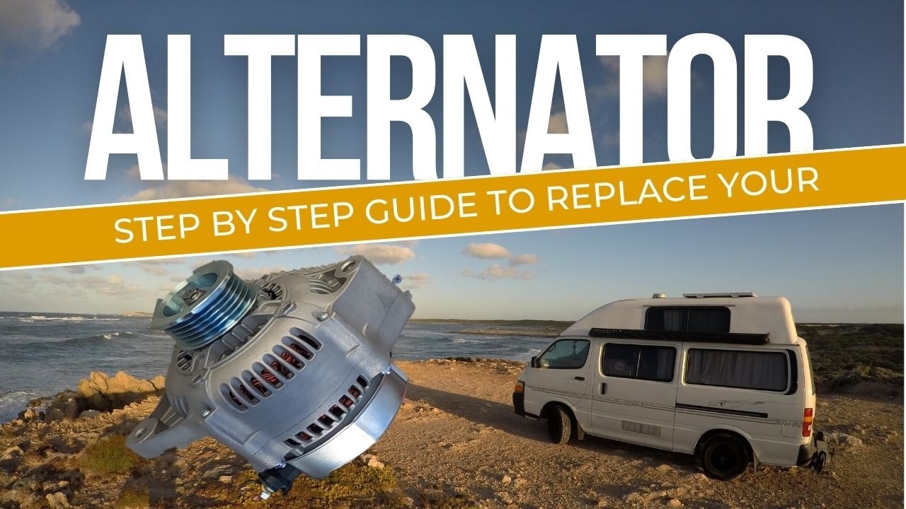 How to replace Toyota Hiace alternator 2RZE 2.4 petrol Toyota