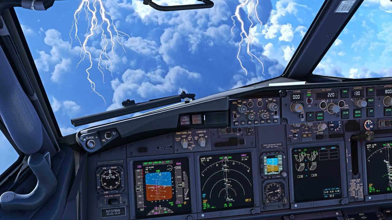 EPIC Thunderstorm Full Landing with Strong Winds in Munich | AMAZING REALISM | PMDG 737-700 - MSFS