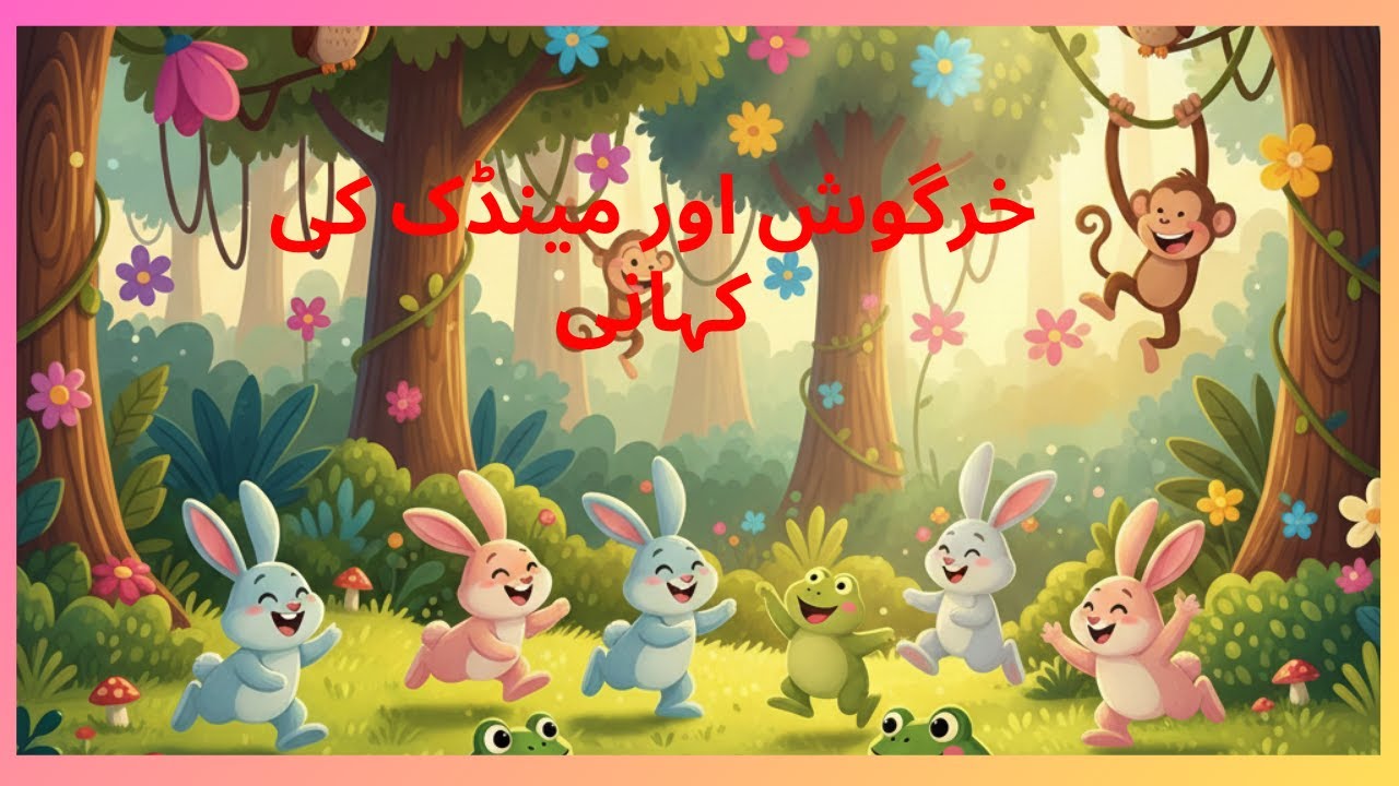خرگوش اور مینڈک کی کہانی | Kids Moral Story in Urdu | Urdu Fairy Tale | Mery sitare