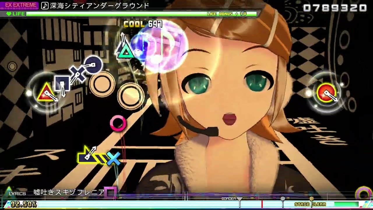 【初音ミク Project DIVA MEGA39’s+】深海シティアンダーグラウンド EX EXTREME F0 103.65%