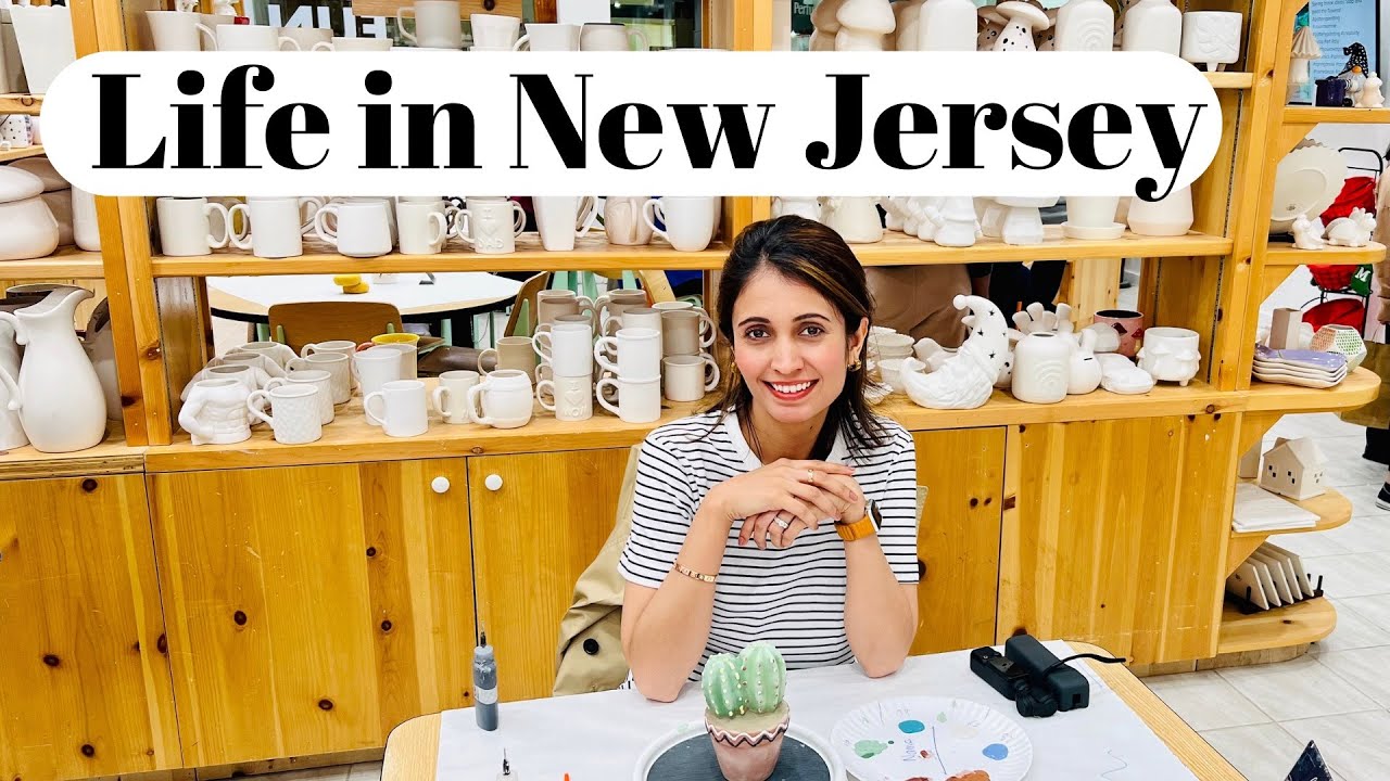 Life in New Jersey - Vegan Food Festival, Ceramics Painting, Relaxing day at Home | Indian in USA