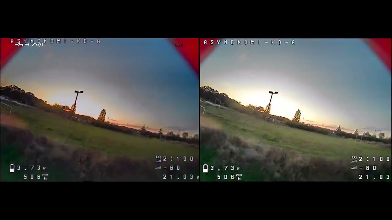Analog comparison HDZERO vs FatShark HDO