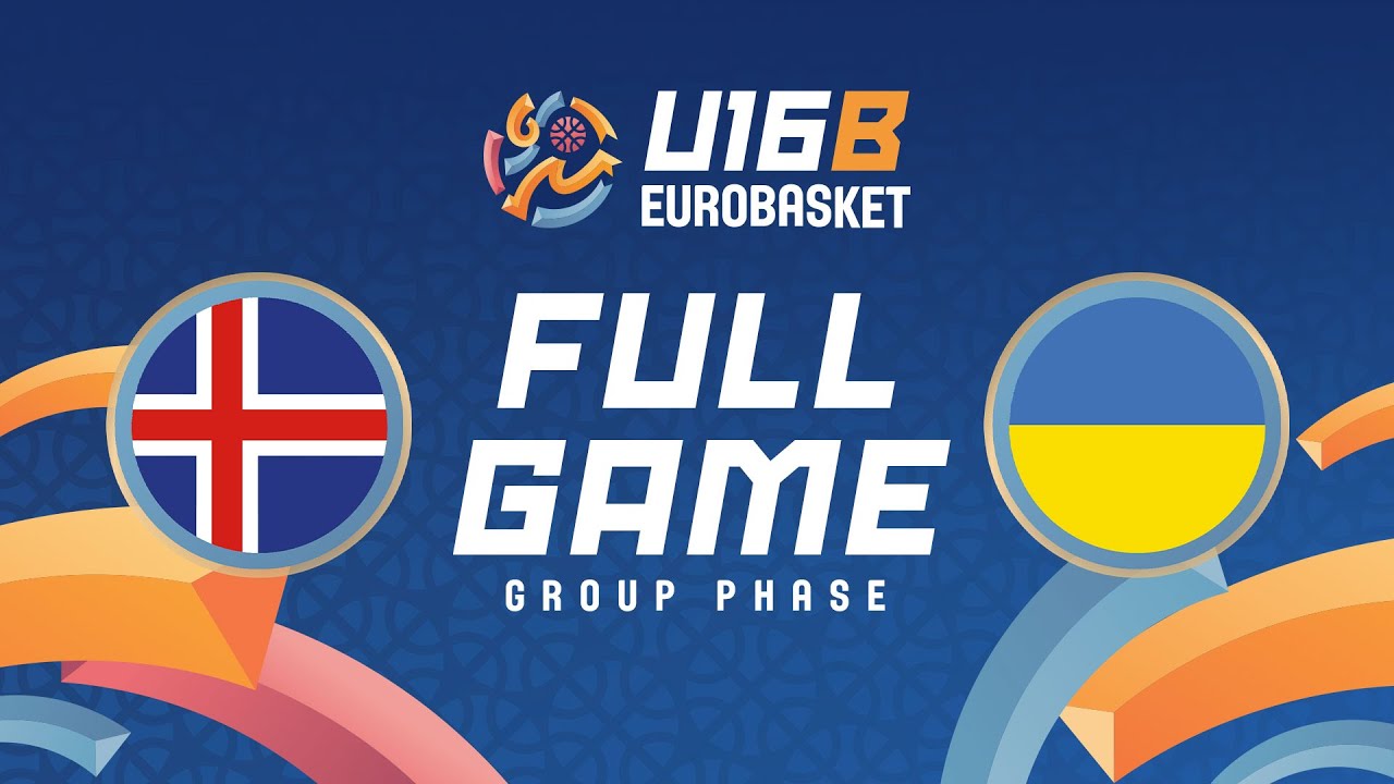 Group Phase | Iceland v Ukraine | Full Basketball Game | FIBA U16 EuroBasket 2025 Division B