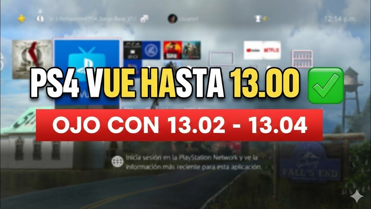 PS4 VUE HASTA 13.00 LO MEJOR ✅ 13.02 Y 13.04❌