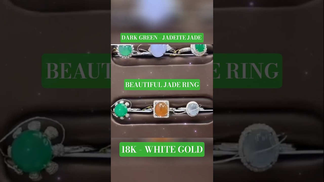 Кольцо с пряным жадеитом - золото 18 карат #жадеит #ювелирные изделия #золото