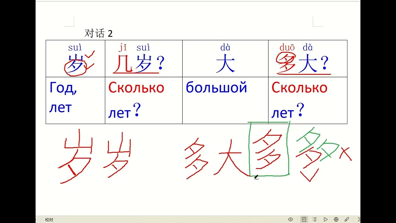 Диалог2 Сколько тебе лет ?как говорить на китайском языке,со мной учить как писать иероглифы с нуля.