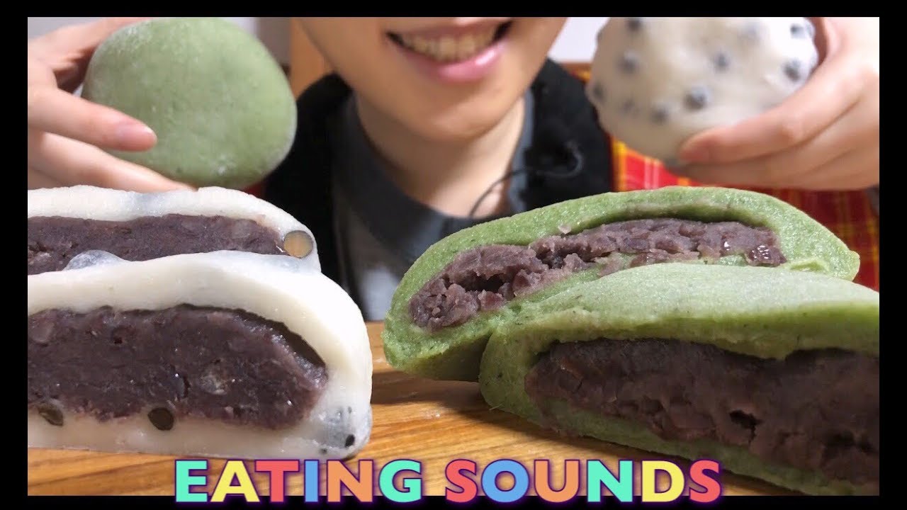 【EATING SOUNDS/No talking】ジャンボ大福!Giant Saifuku!《字幕有》