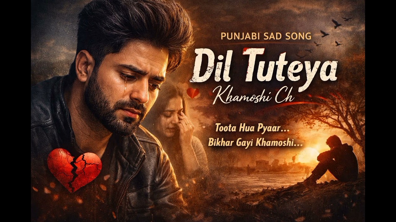 Dil Tuteya Khamoshi Ch”Punjabi Sad Song | Extreme Pain Feel