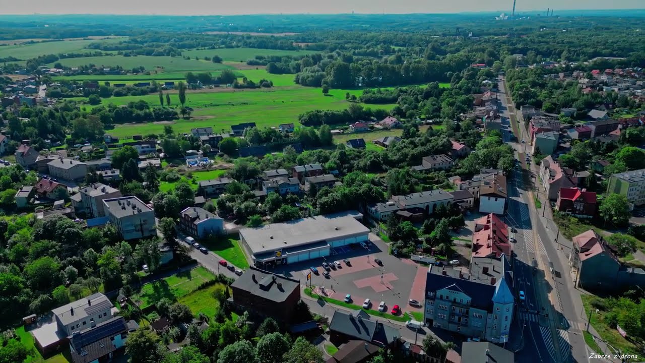 Zabrze z drona - Mikulczyce widok okolicy