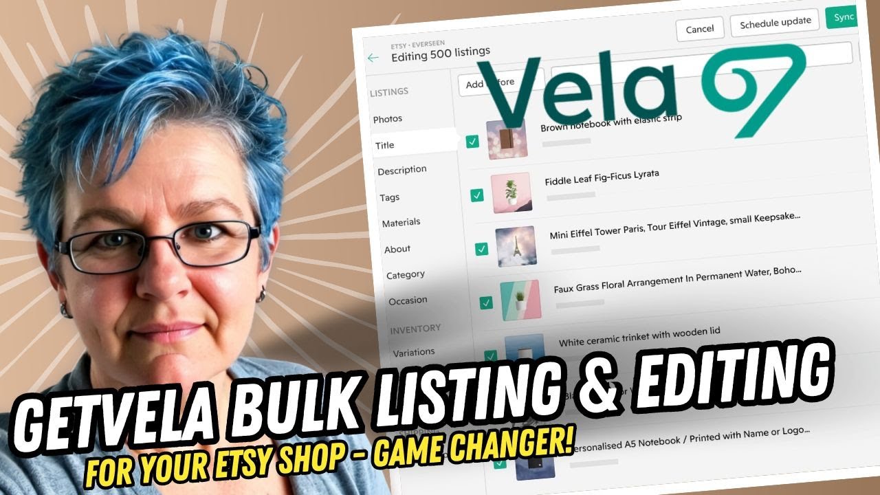 Bulk Edit & Add Listings To Etsy With GetVela