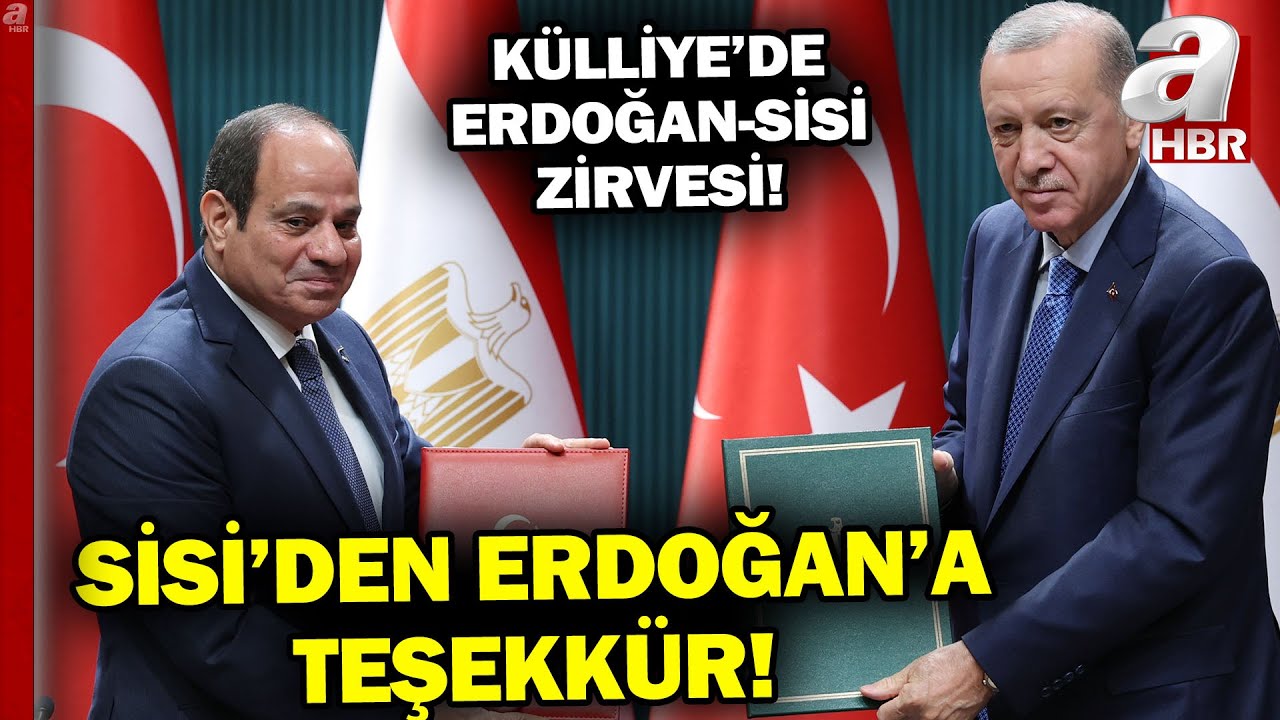 Mısır İle 17 Anlaşma! Başkan Erdoğan ve Mısır Cumhurbaşkanı Sisi'den Kritik Açıklamalar | A Haber