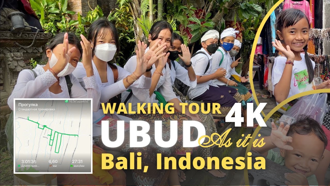 UBUD BALI Indonesia: 4K VIRTUAL WALKING TOUR Ubud Bali today | Bali 2022 | Living in bali 2022