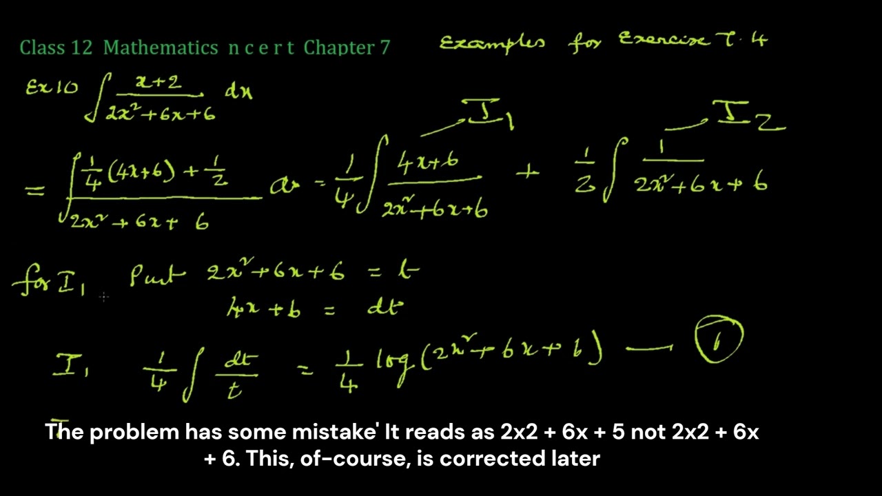 Class 12 Maths Chapter 7, Integration, NCERT Exercise 7 4 Example 10(i)