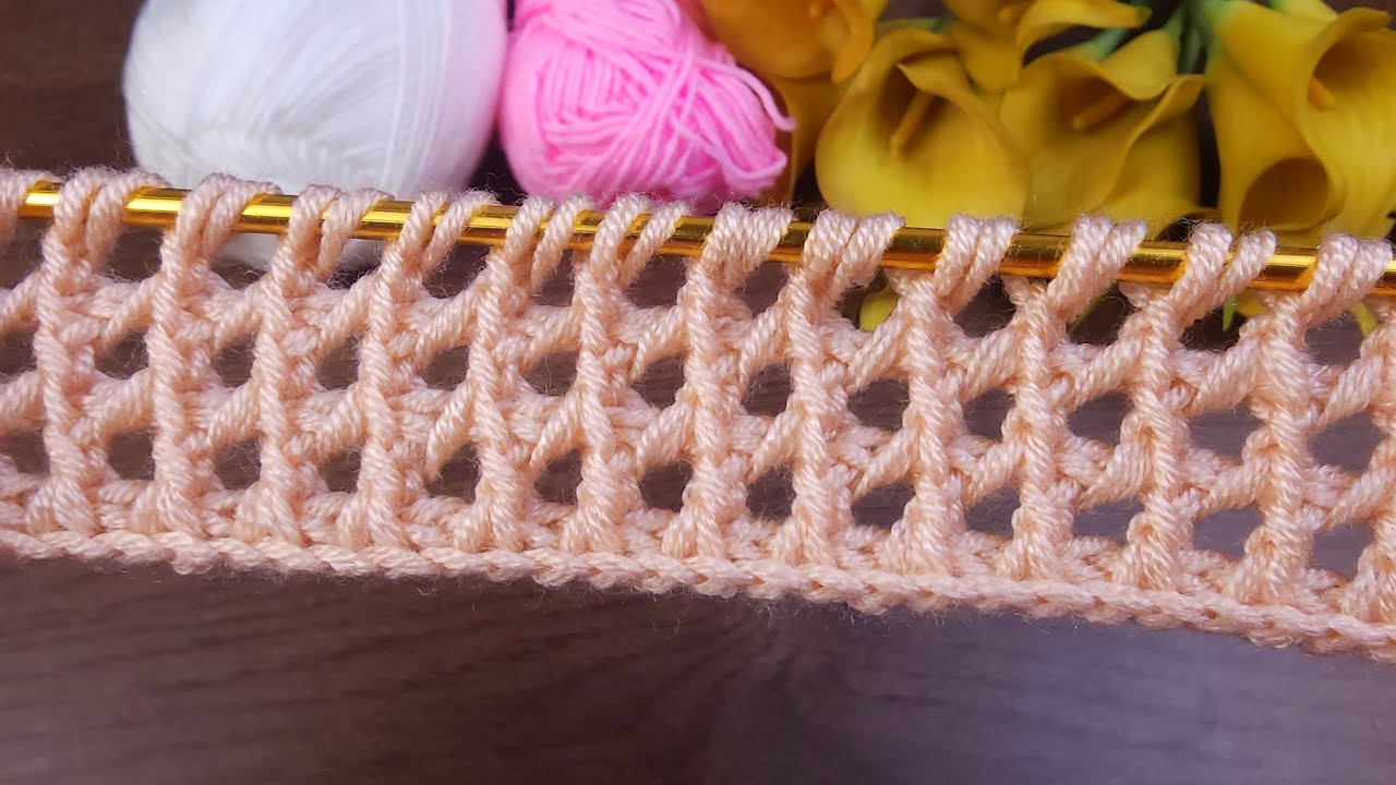 Amazing ☆~ Tunisian Crochet for Beginners | Step-by-Step Modern Stitch Guide #crochet