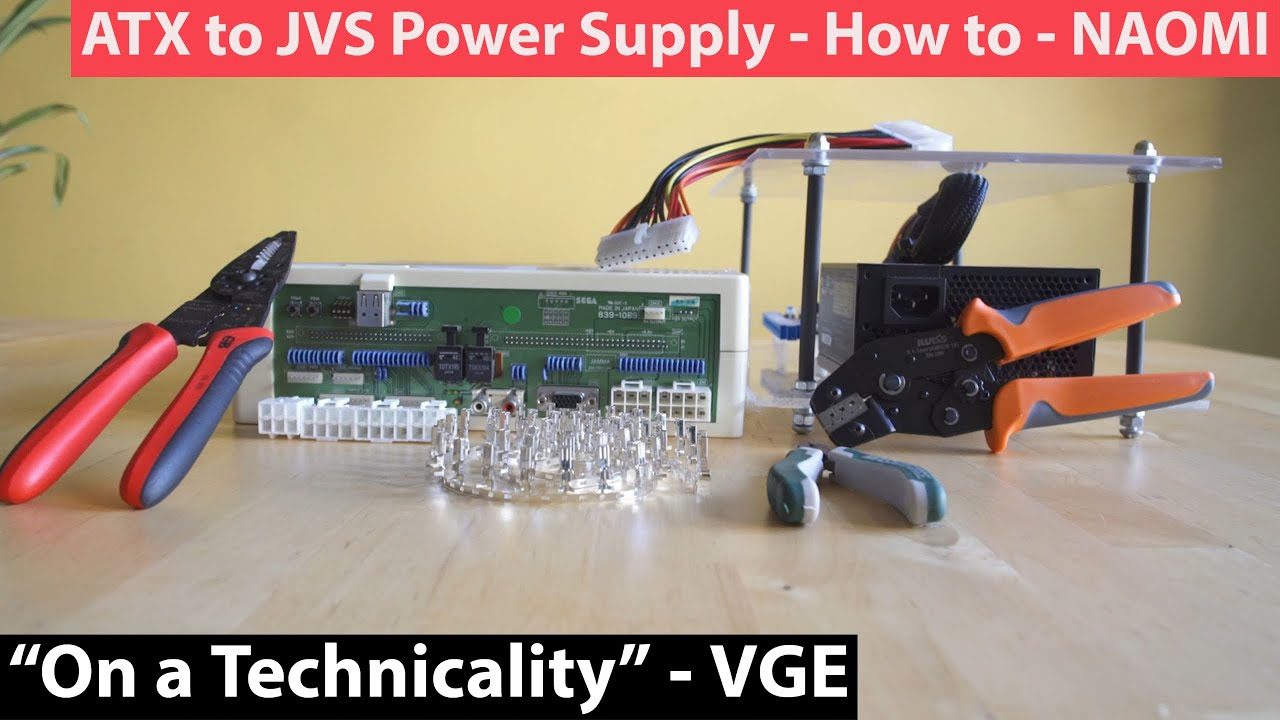 How to Power a Sega NAOMI / JVS Arcade Board via a 24 Pin ATX Power Supply