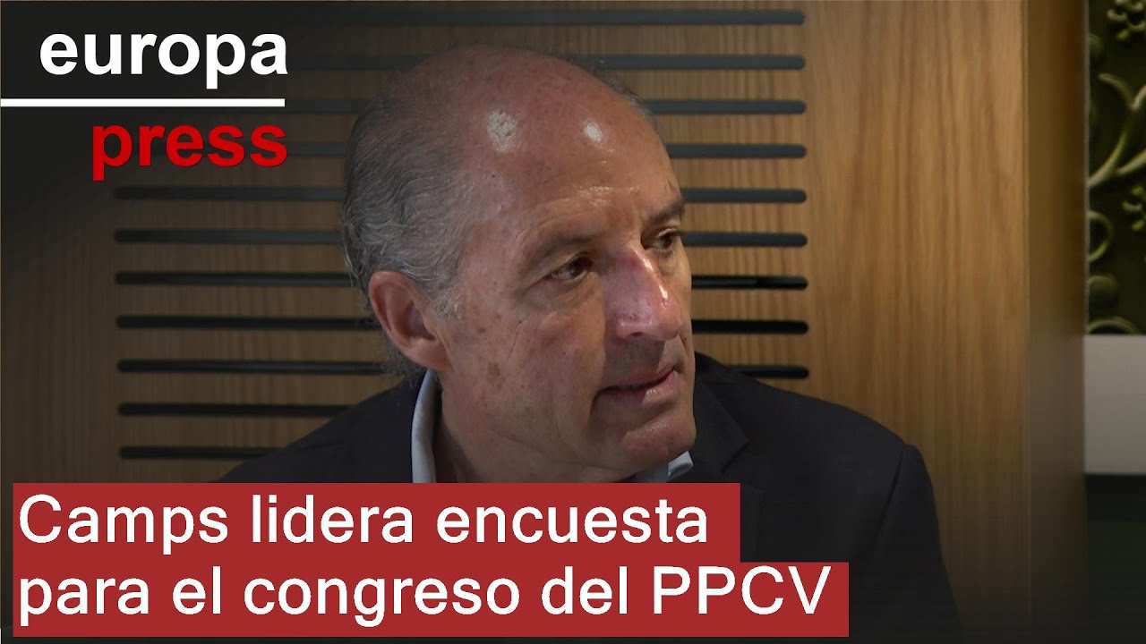 Camps presenta una encuesta que lo sitúa ganador del congreso del PPCV frente a Llorca y Catalá