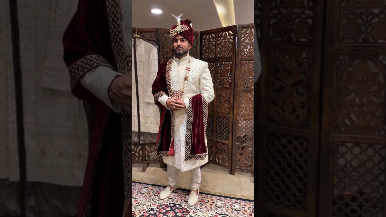 beautiful sherwani for men wedding❤️stylish design| fashion #mensfashion #stylish #fashion #menstyle
