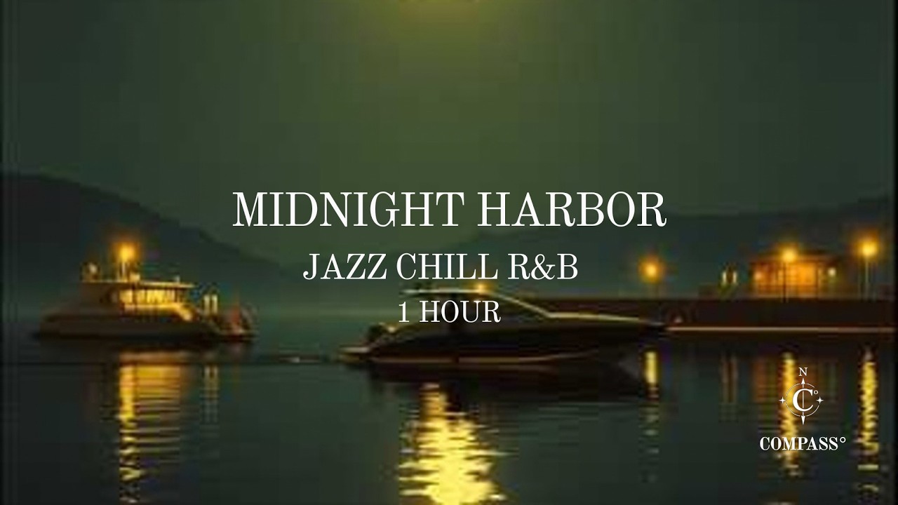 Midnight Harbor  Jazz Chill R&B | 1 Hour Ocean Night Music | Compass&deg;
