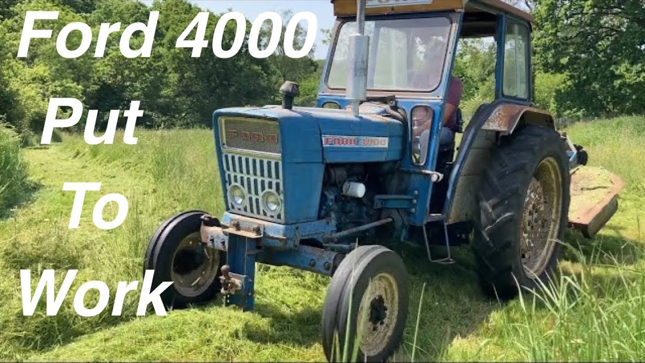 Ford 4000 topper mowing field’s  #fordtractor #ford4000 #mowing #farming #project