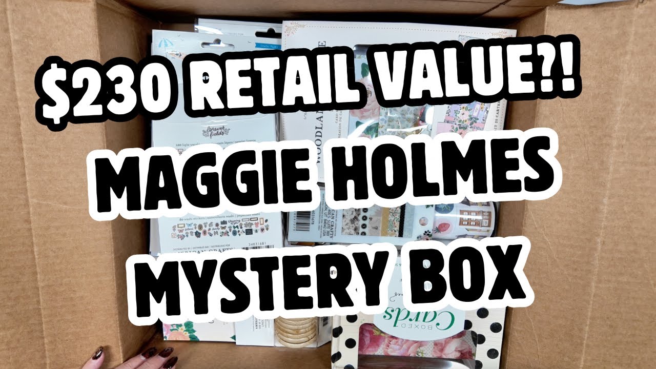 Набор для скрапбукинга Maggie Holmes Scrapbook Paper Crafts Mystery Box, розничная стоимость 230 ...