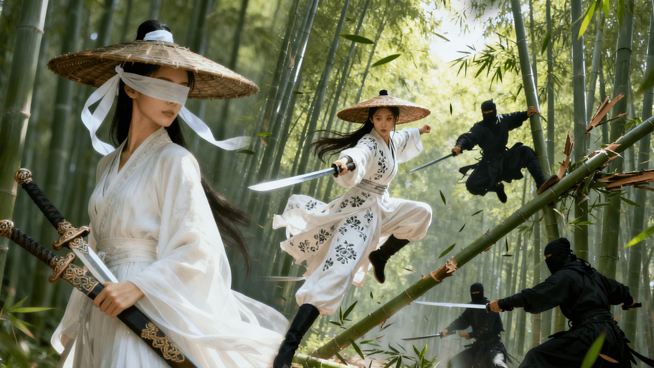 功夫高手伏擊少女，怎料少女劍法高超，一劍反殺他！ #功夫 #kungfu