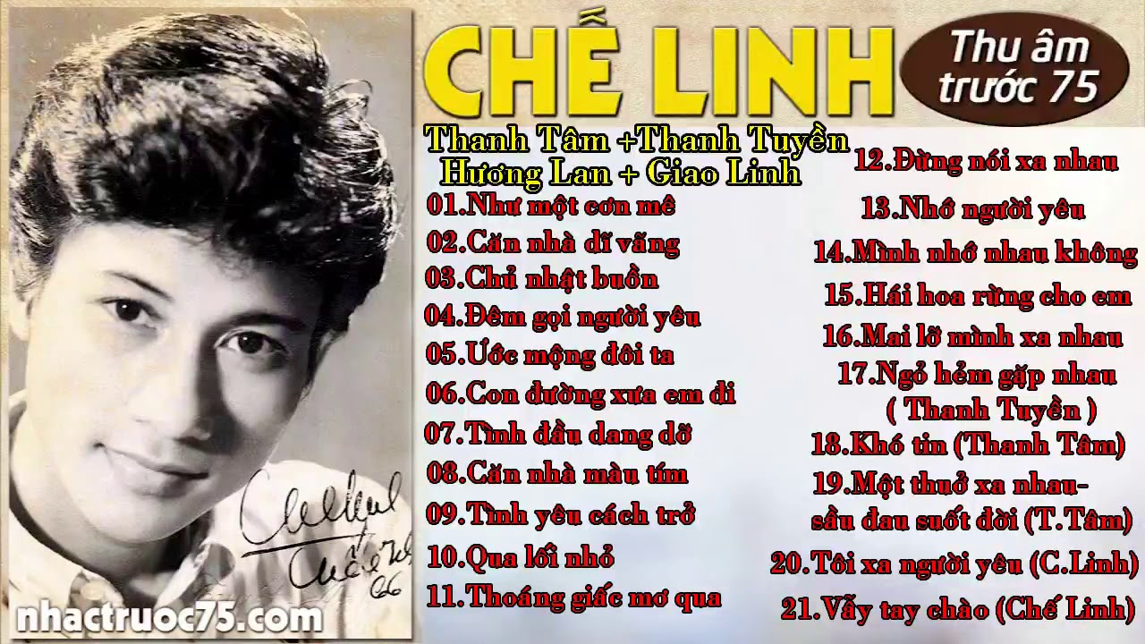 Chế Linh những bài nhạc xưa