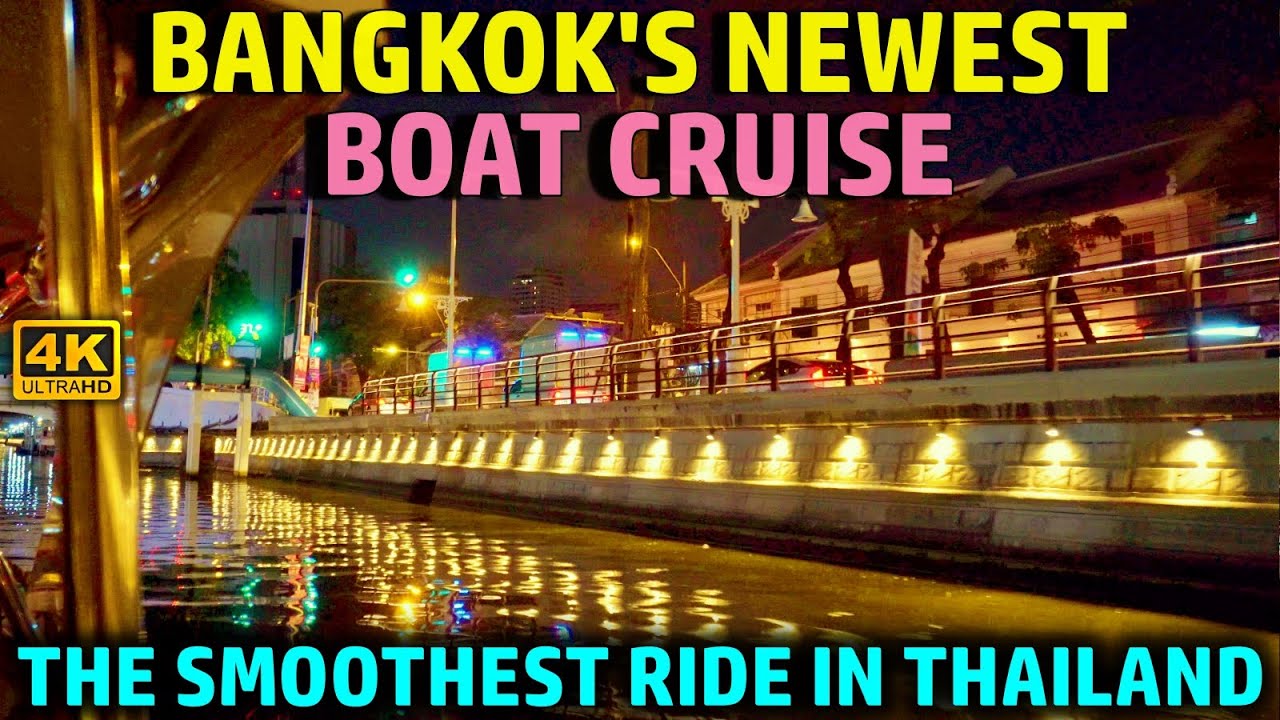 ✅ NIGHT RIDER: Bangkok's NEW Canal Boat Cruise | Night market | Street Food [4K]